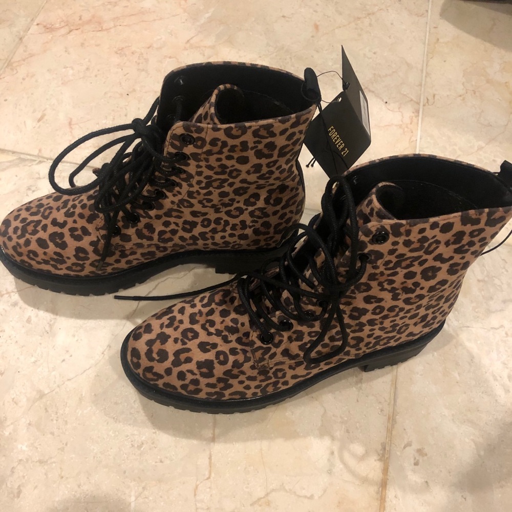 Forever 21 Moto Combat boots